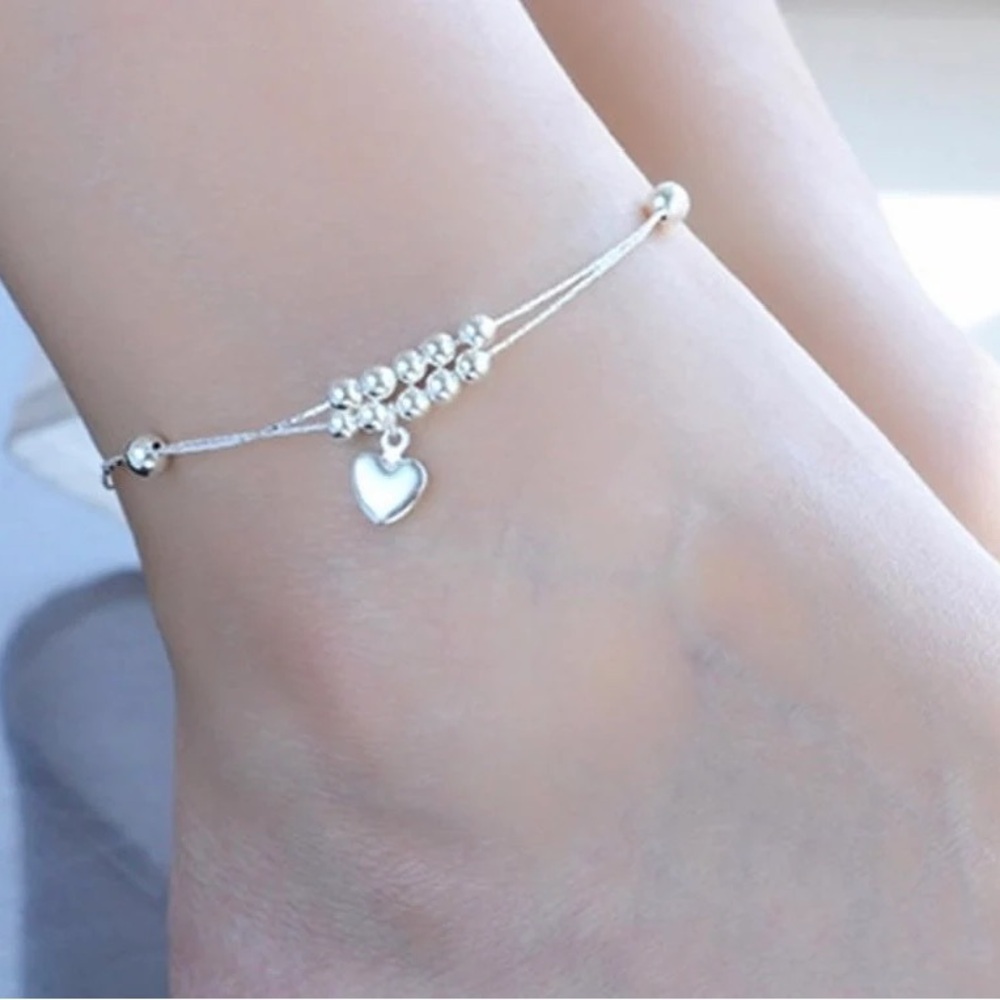 Foot Anklet 925 Sterling Silver Anklets Bracelet Chain For Women